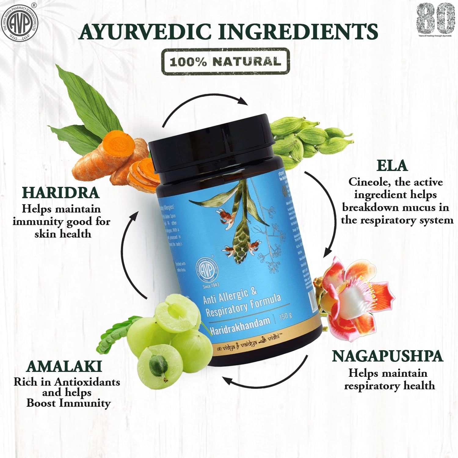 AVP Haridrakhandam 150g | Allergy Rakshak | Ayurvedic Medicine With Str- image 4
