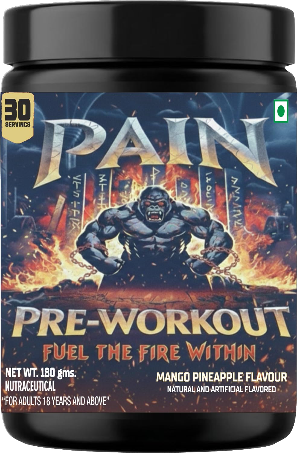 gorilla pain pre workout