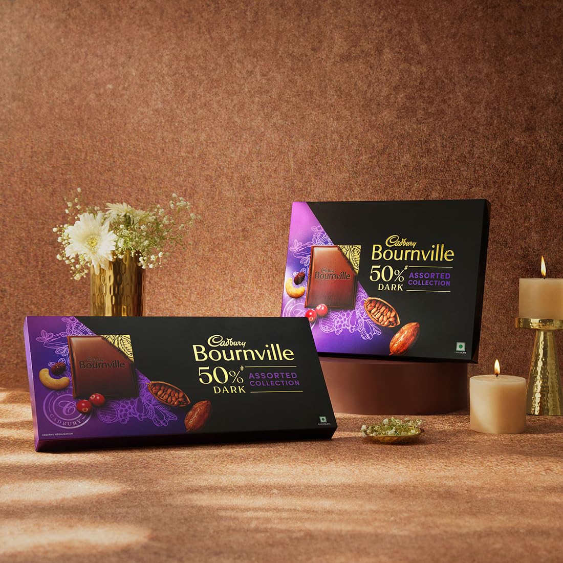 Cadbury Bournville 50% Dark Chocolate Assorted Collection Gift Pack, 228 g