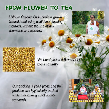 Caffeine Free Chamomile whole flower tea from Uttarakhand