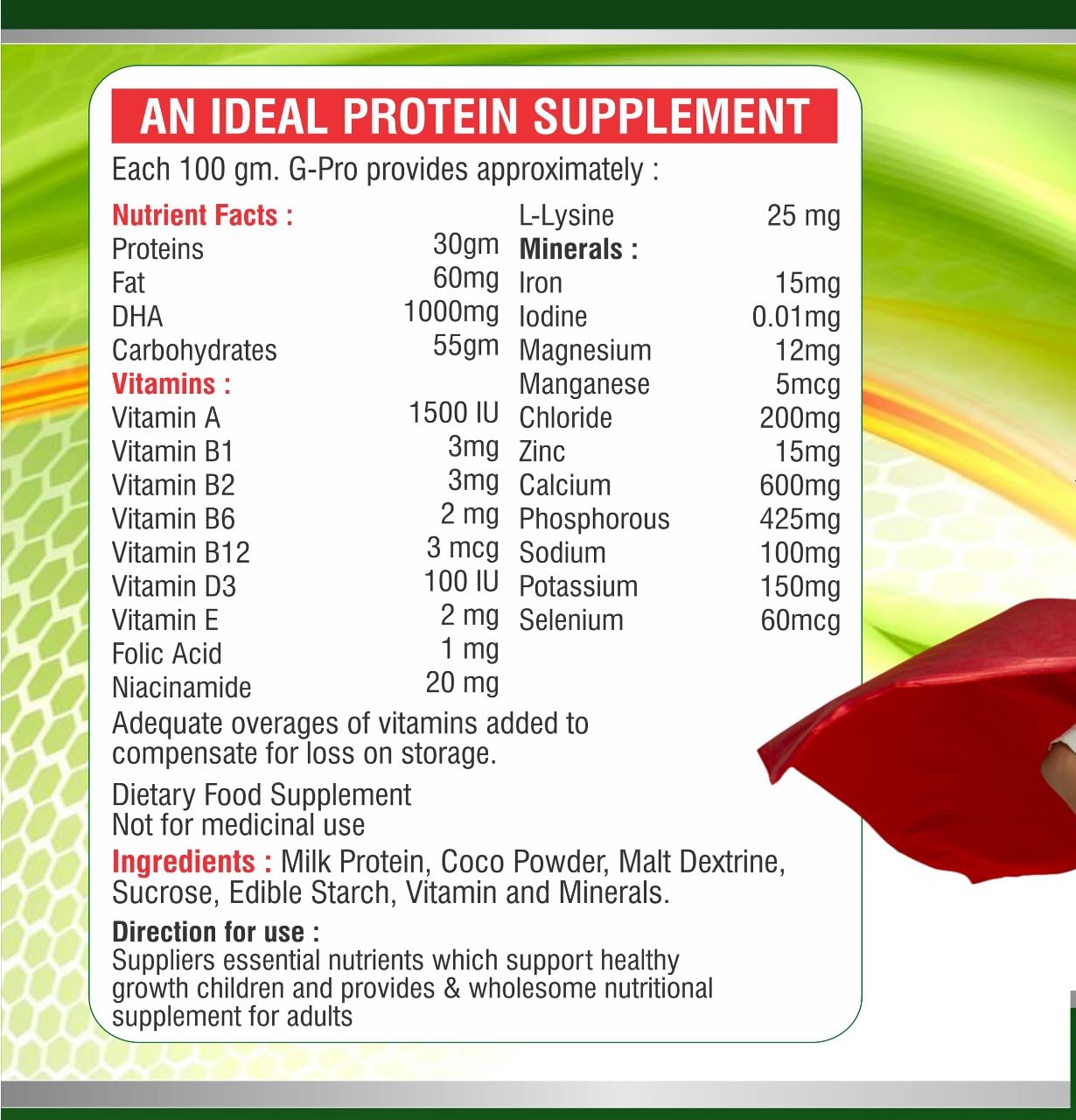 Kayashree Height Vridhi Formula Daily High Protein Shake Powder | No Added Sugar | Vegan | Flavour - Chocolate 200gm
