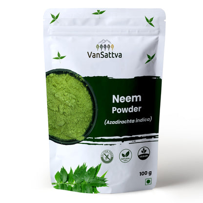 VanSattva Neem Powder - Azadirachta indica - Health Supplement - 100 gram
