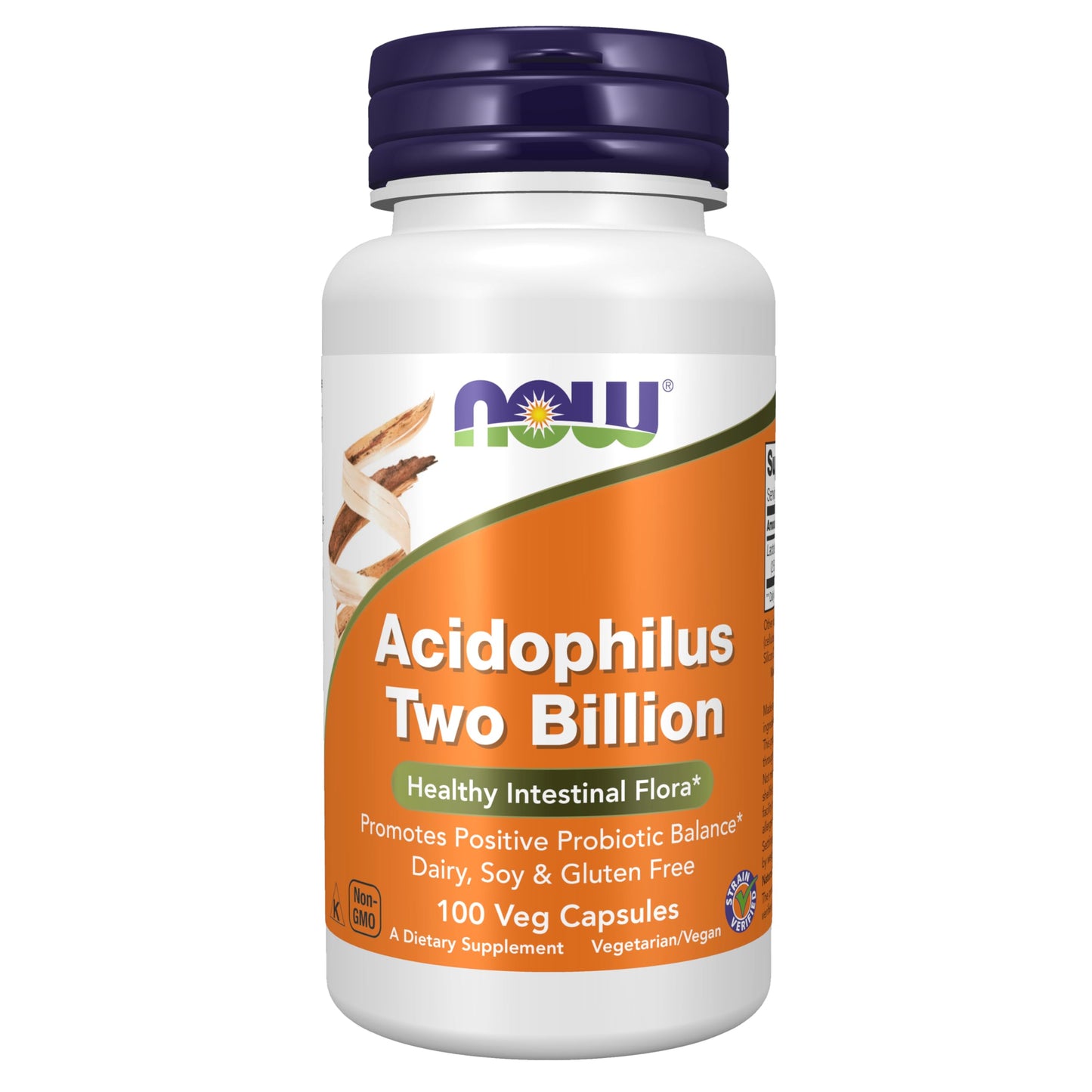 Now Foods Acidophilus 2 Billion, Capsules, 100-Count