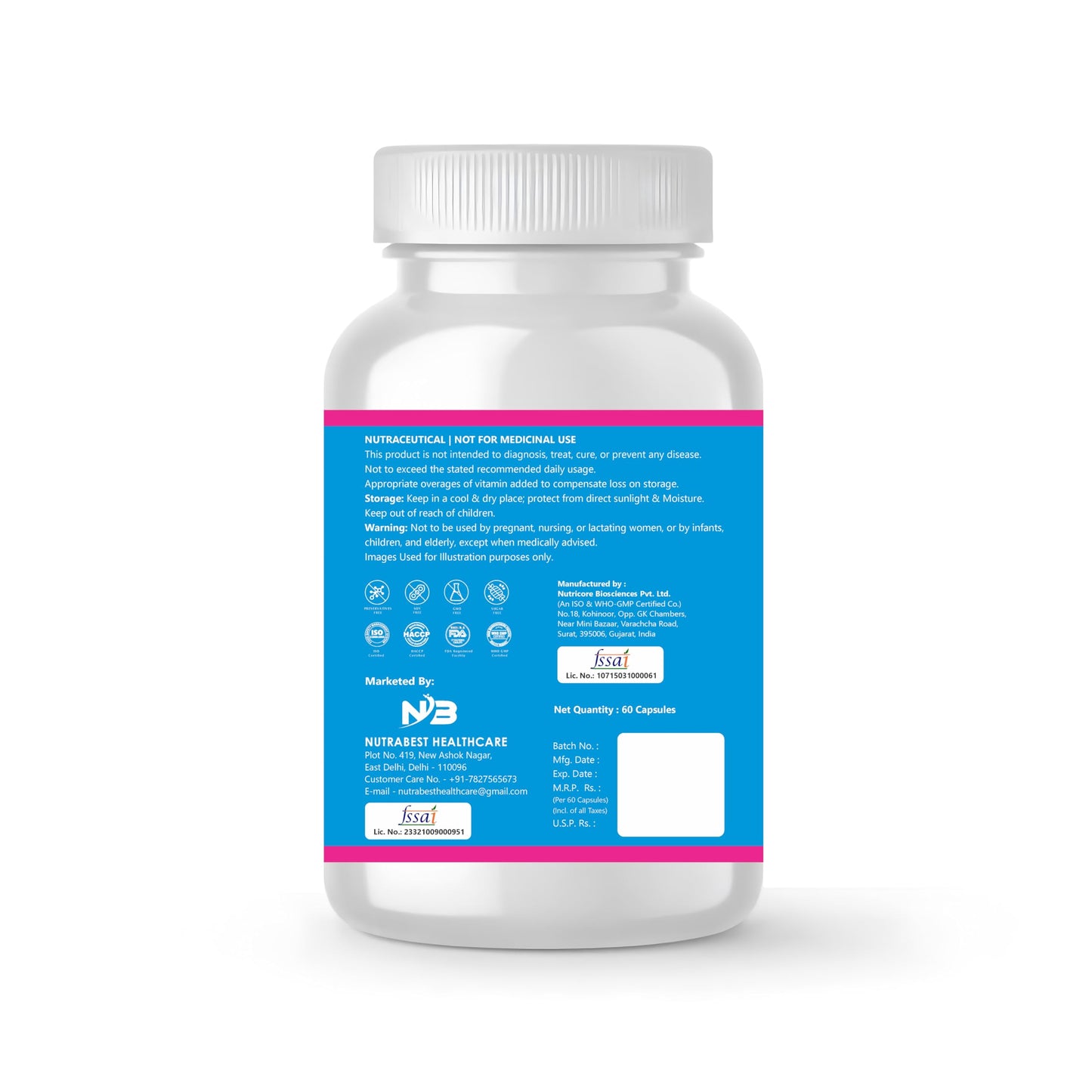 Nutrinow N-Acetyl Cysteine (NAC) 600 mg with Selenium | Antioxidant Supplement for Lung Health, Liver Support & Cellular Wellness | NAC Capsules for Daily Detox & Immune Support | 60 Capsules