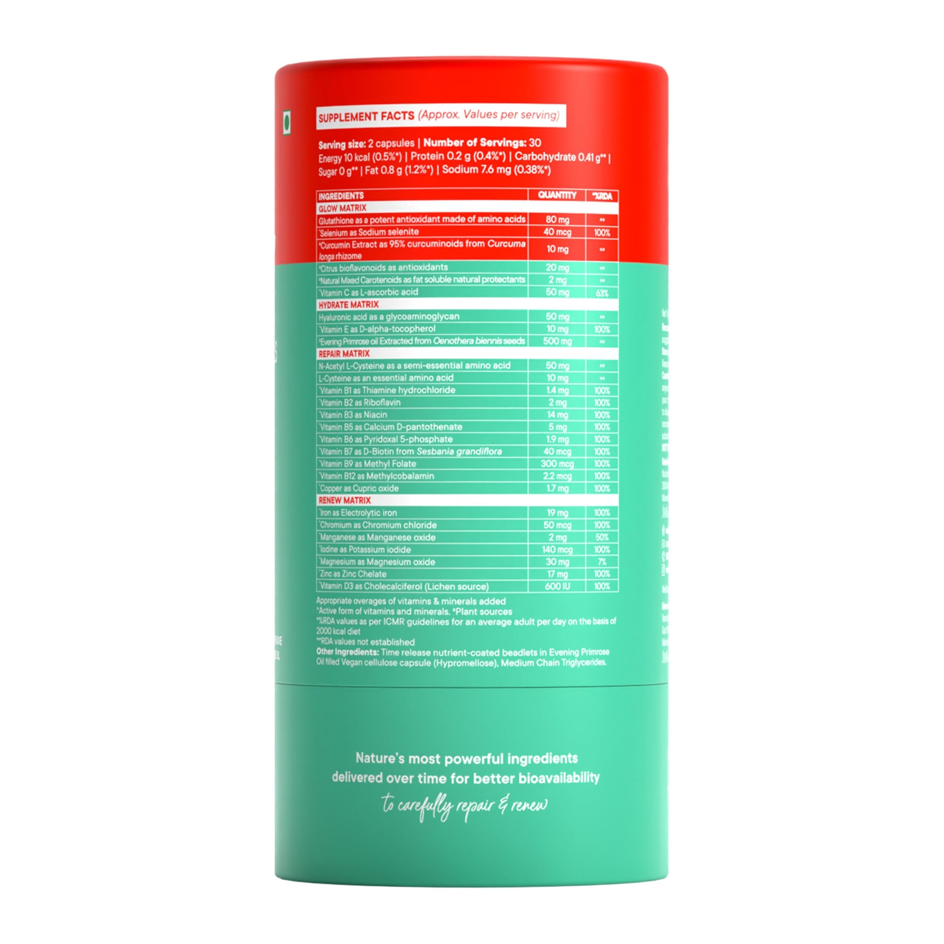 WELLBEING NUTRITION Slow Skin Hair & Nails Supplement For Men & Women|S- image 3