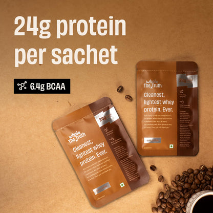 The Whole Truth Whey Protein Isolate+Concentrate | Cold Coffee 210g (Pa- image 9