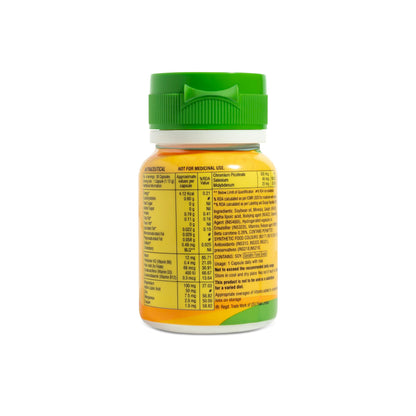 Diataal-D Multivitamin with added vit. D & ALA | Sustained Energy I Strong Bones I Immunity I Heart Health | Health, Fitness & Wellness Supplement | 180 Capsules | For Men and Women Pack of 6 (30 Cap each pack)