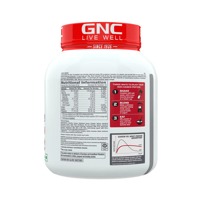 GNC Pro Performance 100% Micellar Casein | 2 lbs | 25 Servings | Overnight Muscle Recovery | Helps Stay Full | DigeZyme® For Easy Digestion | 25g Protein | 15g EAA | 7g BCAA | Chocolate Supreme