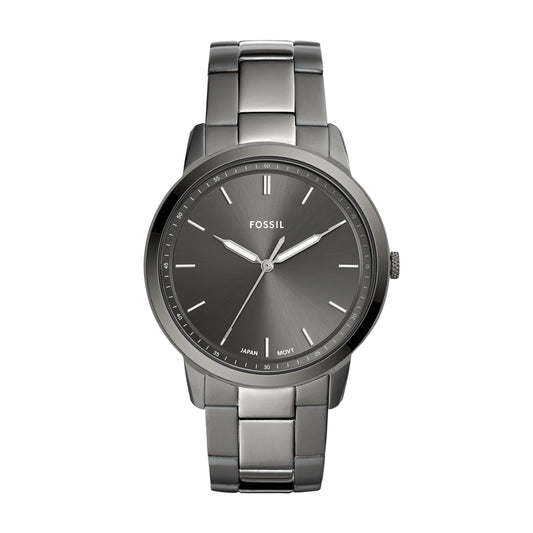 Fossil The Minimalist 3h Analog Grey Dial Men's Watch - FS5459