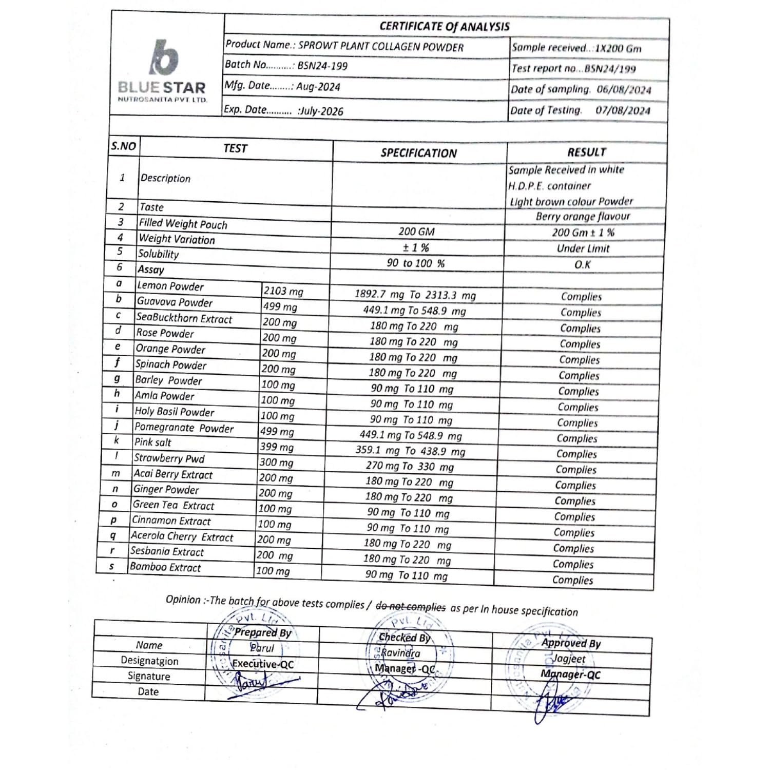 Sprowt Plant Based Collagen Builder 200GM for Youthful & Glowing Skin.- image 2