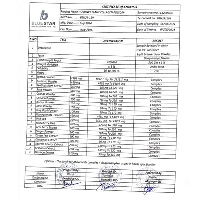 Sprowt Plant Based Collagen Builder 200GM for Youthful & Glowing Skin.- image 2