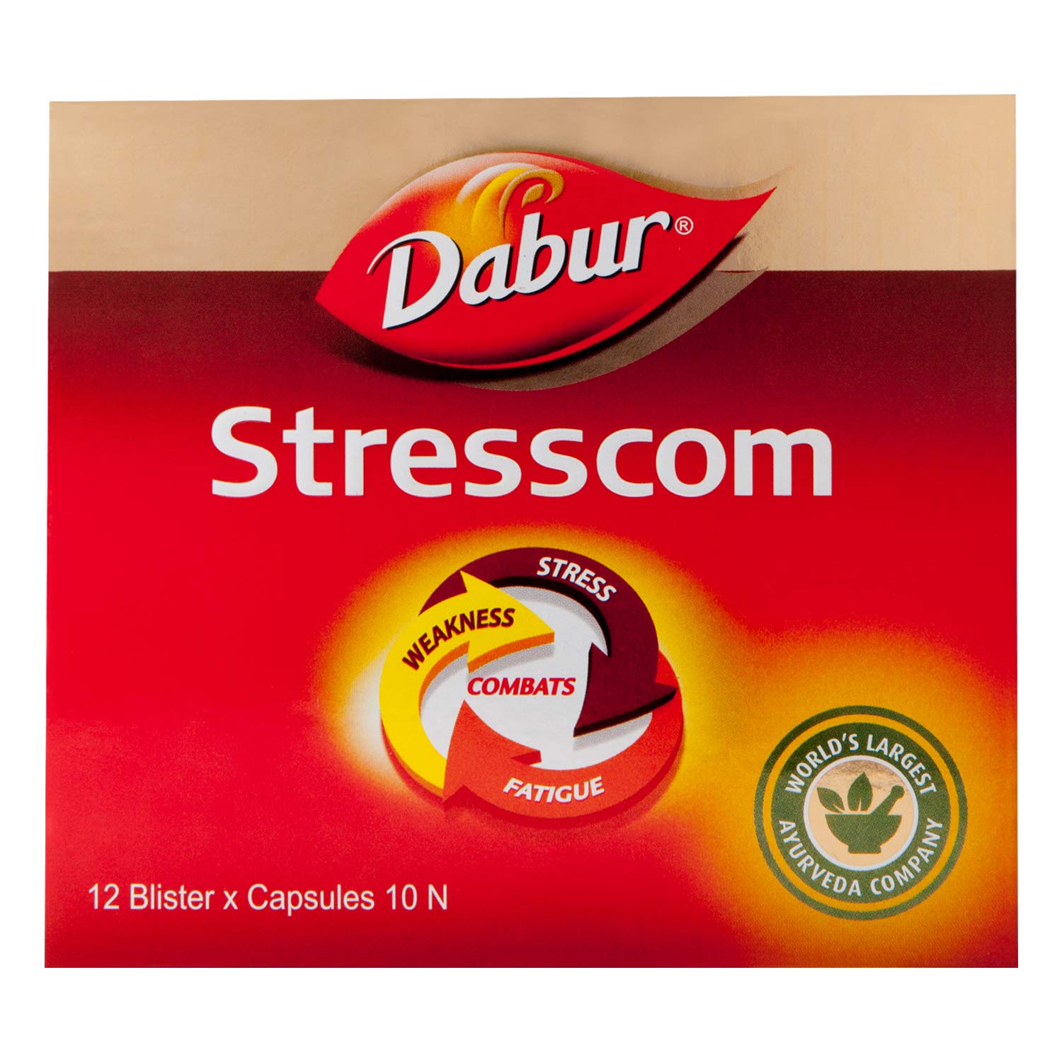 Dabur Stresscom Ashwagandha - 120 Caps (10 Caps X 12 Strips)- image 8