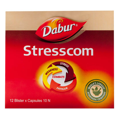 Dabur Stresscom Ashwagandha - 120 Caps (10 Caps X 12 Strips)- image 8