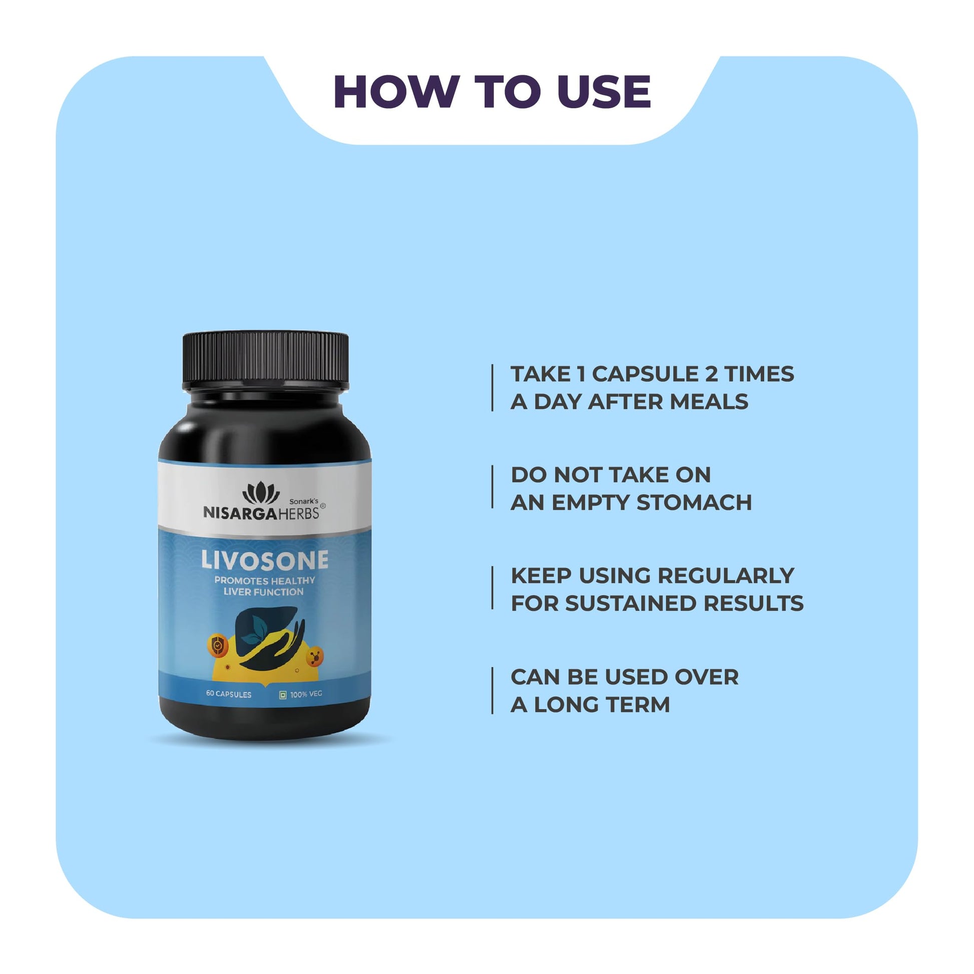 Nisarga Herbs Livosone Remove Toxins & Supports Healthy Liver Function,- image 4