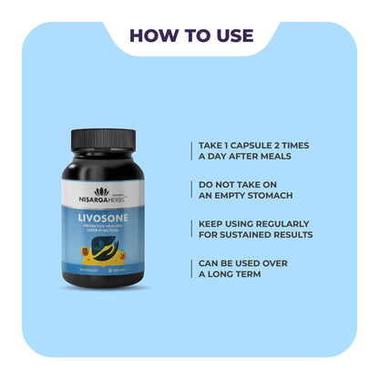 Nisarga Herbs Livosone Remove Toxins & Supports Healthy Liver Function,- image 4
