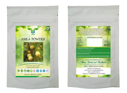 VENUS Unisex Amla Powder For Hair Care | Natural - 100% Ground Phyllanthus Emblica Fruits (100 Grams)