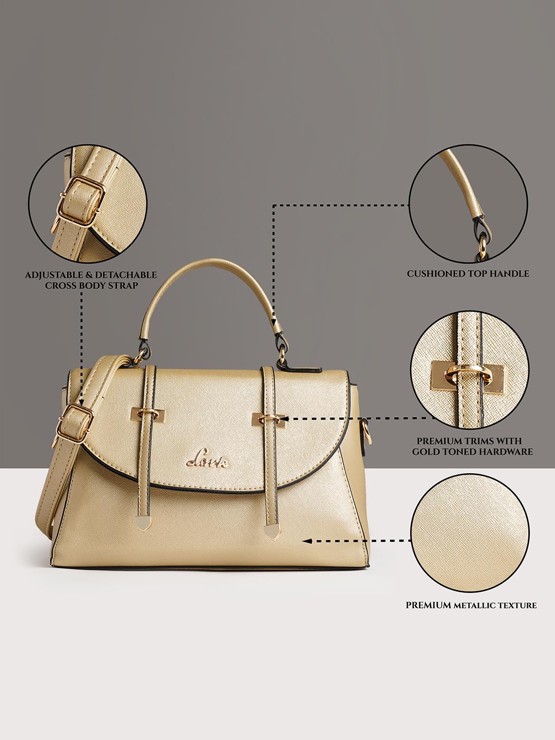 Lavie - HWER247121M4 Beech Women's Handbag (Gold)