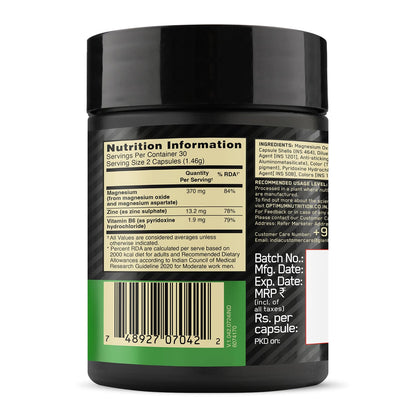 Optimum Nutrition (ON) Zinc Magnesium Aspartate (ZMA) - 60 Capsules, Mu- image 5