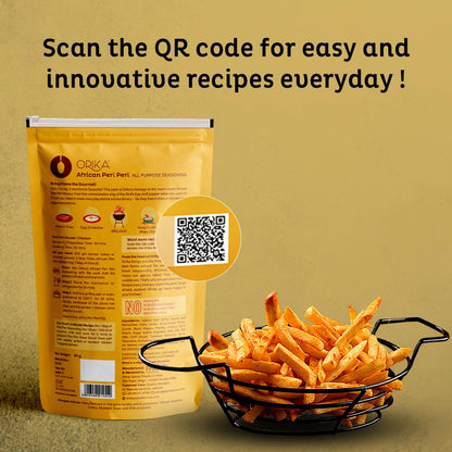 Orika African Peri Peri Masala Powder 85g | Spicy & Flavorful Piri Piri All Pupose Seasoning | Perfect for Grilling, Cooking and Sprinkling | No Artificial Flavours or Colours