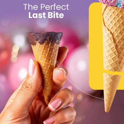Pure Temptation Chocoblast Chocolate Filled Waffle Cones [20 Pieces], Individually Wrapped Choco Cone Bites, Non-Meltable Chocolate Snacks for Kids & Adults, Festival & Celebration Gift Pack