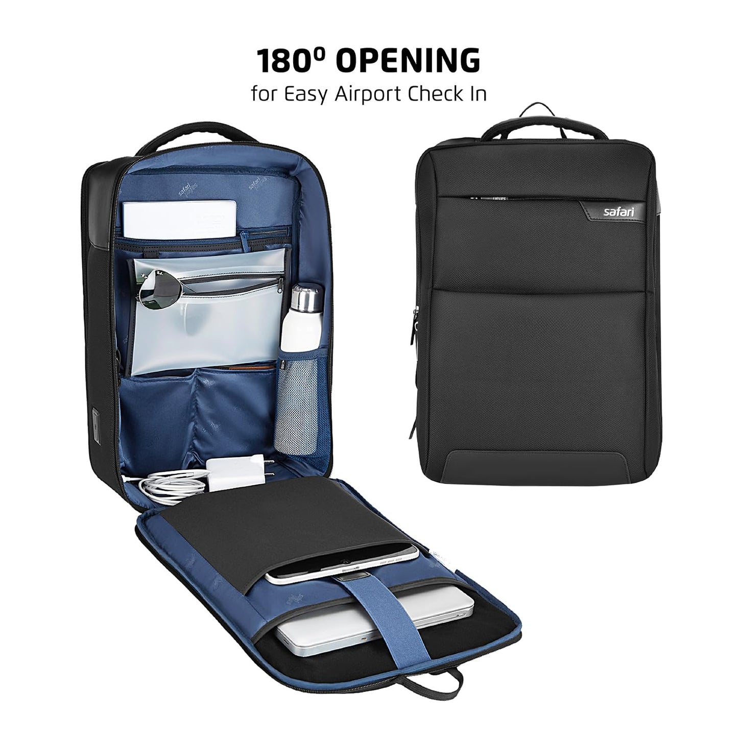 Safari SELECT 25L SUPREME Formal 4 Compartment Backpack 17 Inch Laptop- image 4