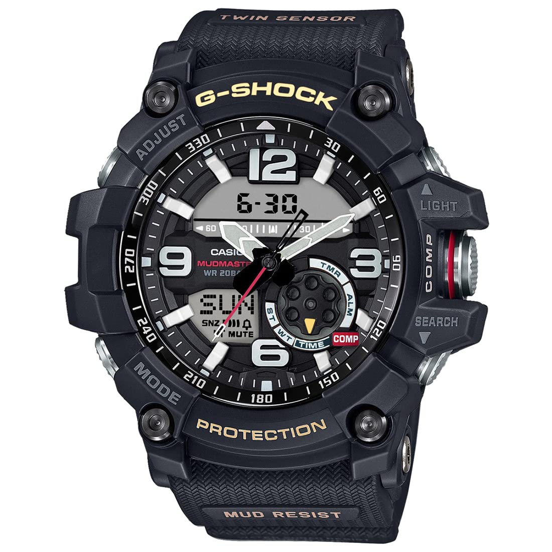 Casio G-Shock GG-1000-1ADR Analog-Digital Black Dial Men Watch Black Resin Strap (G660)