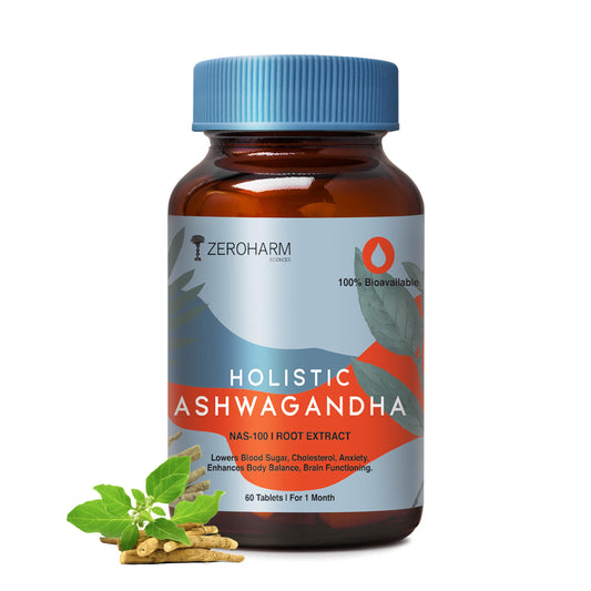 Zeroharm Holistic Ashwagandha | 60 Tablets