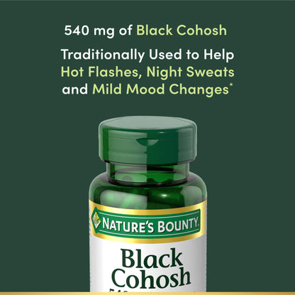 Nature's Bounty, Black Cohosh, 540 mg, 100 Capsules
