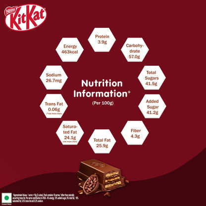 Nestlé KitKat Delight Dark Chocolate Coated Wafer Bar, 150g