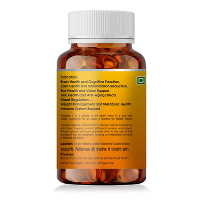 KRISHNA HERBAL & HEALTHCARE Omega3 60 Softgel Nutritional Supplement