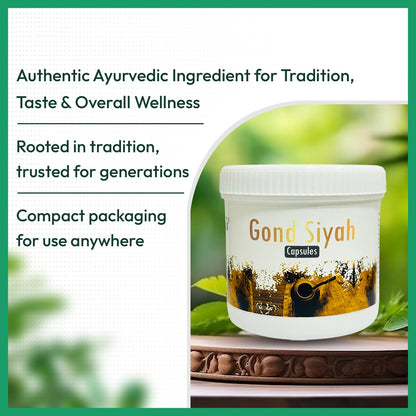 Hakim Suleman's Gond Moringa and Gond Siyah Capsule Combo Pack | Herbal Wellness Duo | Daily Use Value Combo
