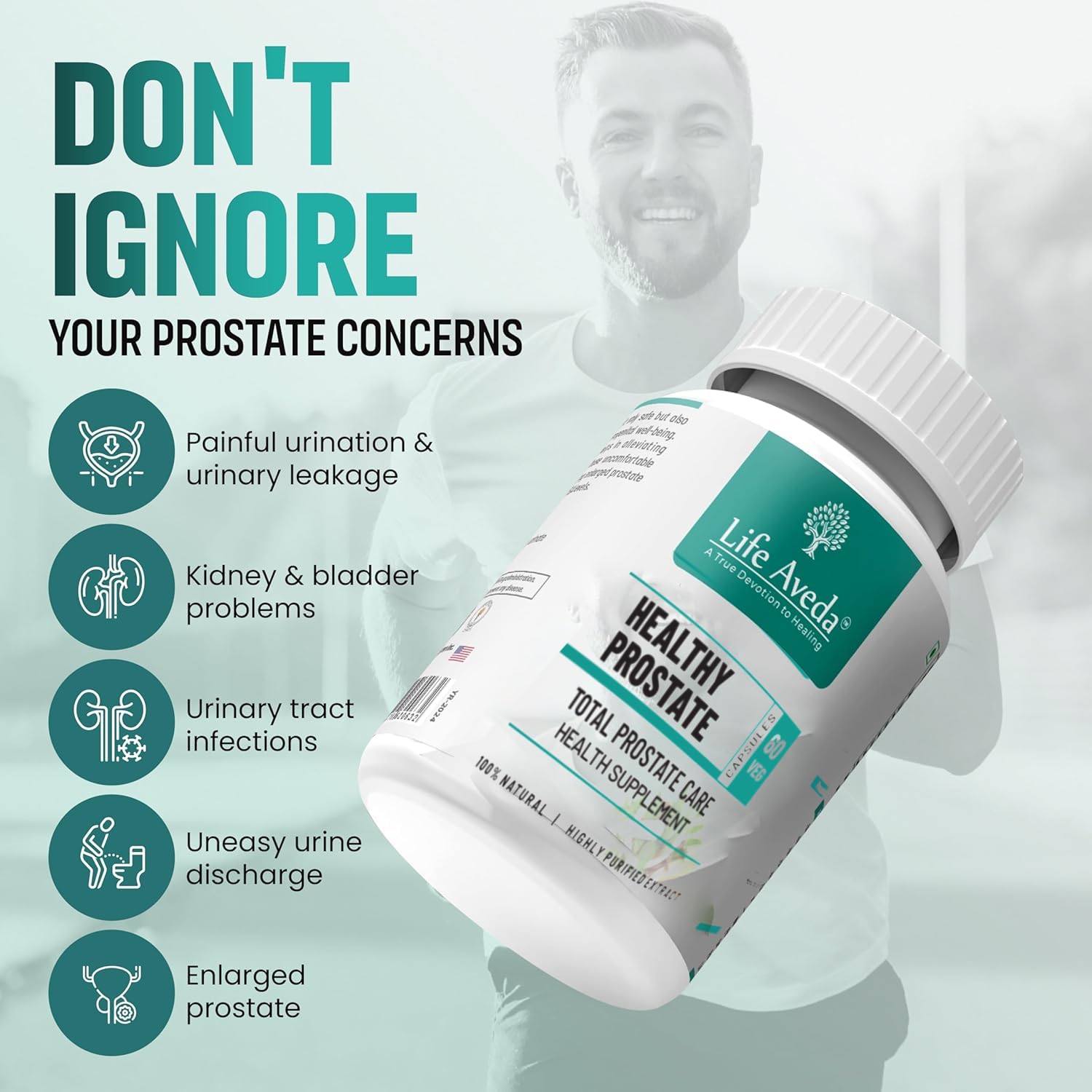 Life Aveda Ayurvedic Prostate care capsules | Helps in Prostate Enlarge- image 5