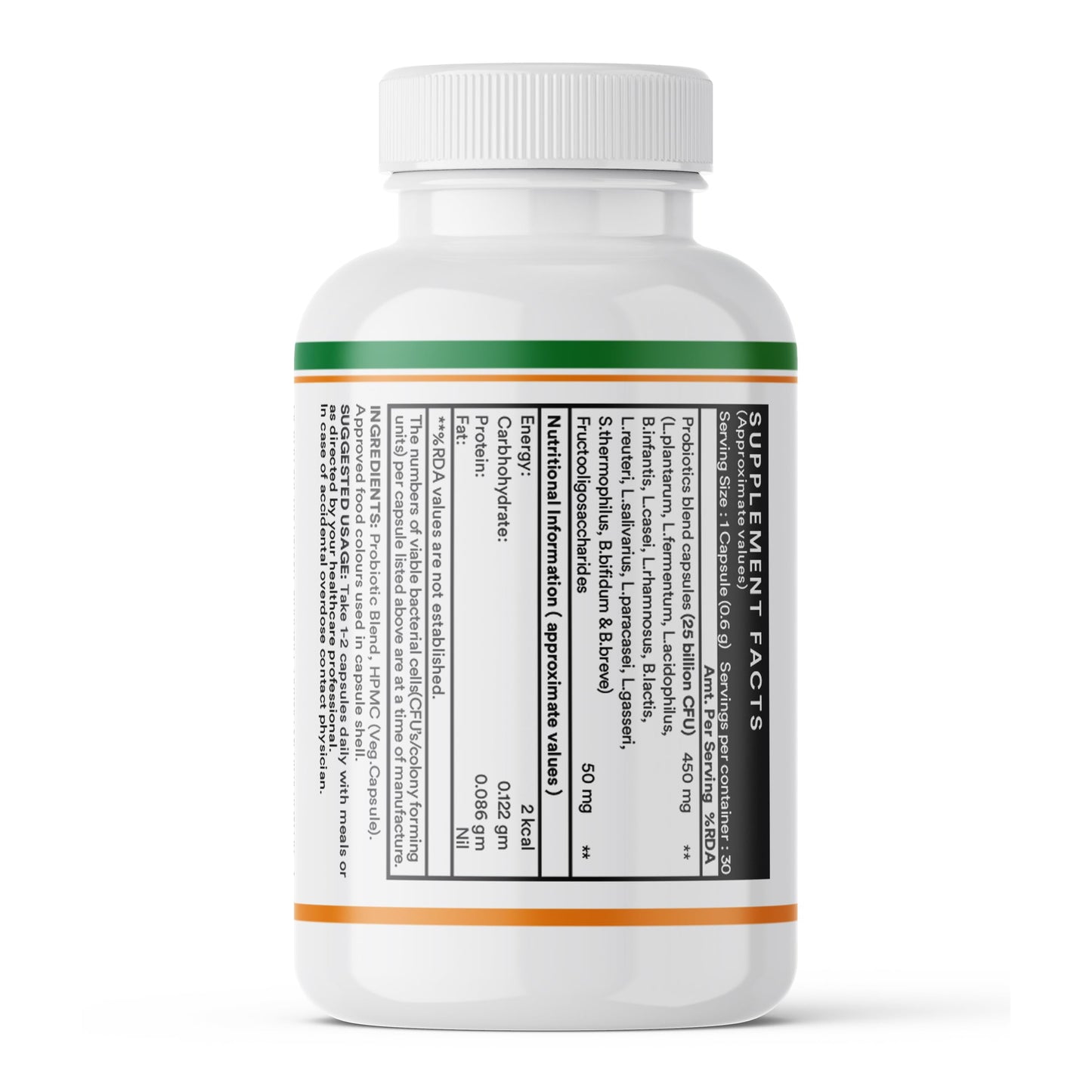 INLIFE Probiotics Forte 25 Billion CFU, 14 Strains with Lactobacillus Reuteri, Gut Digestive & Immune Health, Men Women, 30 Veg Capsules (30 count (pack of 1))