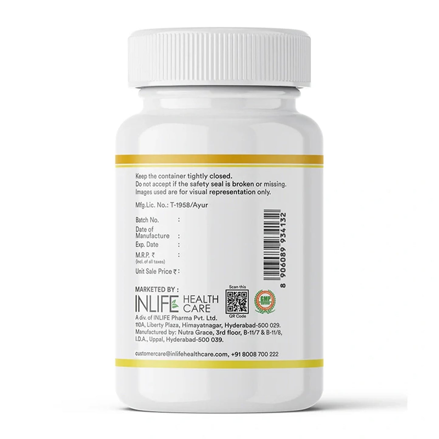 INLIFE Natural Lemon Coriander Oil Capsules | 60 Liquid Filled Vegetarian Capsules