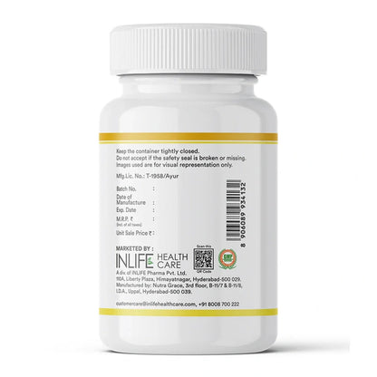 INLIFE Natural Lemon Coriander Oil Capsules | 60 Liquid Filled Vegetarian Capsules