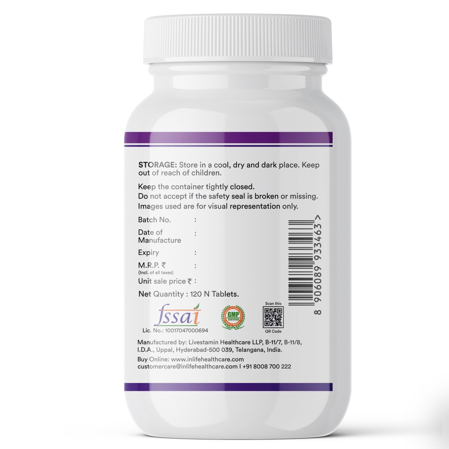 INLIFE Magnesium Glycinate 2000mg Chelated Forte, Bisglycinate Form, Muscle Recovery Sleep & Nerve Health, Men Women, 120 Tablets - (Pack of 1,120, count)