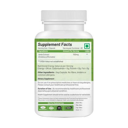 Nutramagik Amla Extract Capsules, 60 Count, Boosts Immunity and Wellness (60 Count(Pack of 1))
