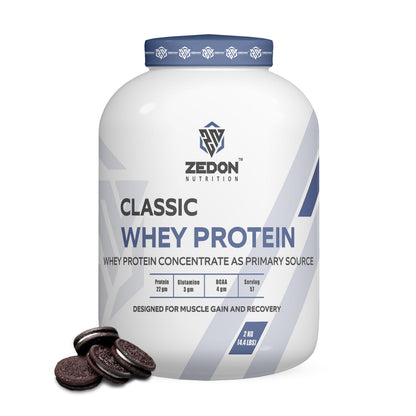 Classic Whey Protein 2kg Cookies & Cream High Protein Supplement for Muscle Growth & Recovery