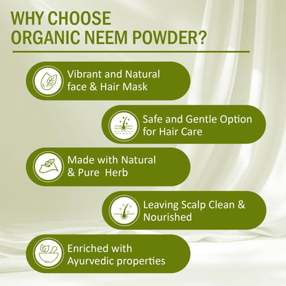 7DAYSNATURAL Premium Neem Powder - Sun-Dried Herbal Powder (Azadirachta- image 7