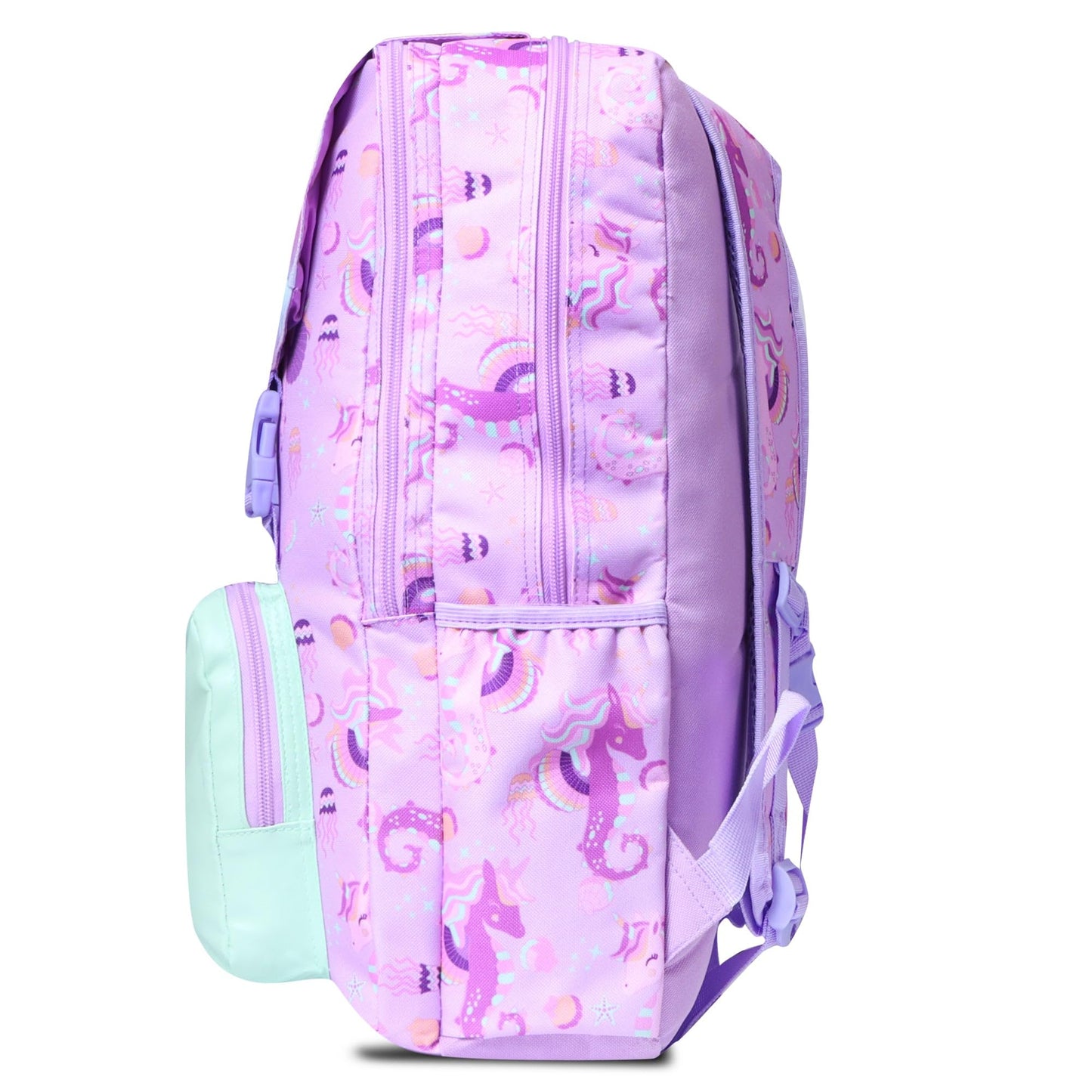 HAMSTER LONDON Twinkle Horn Unicorn Backpack Jumbo –15.9L Spacious Purple Backpack| Durable PU Material, Water-Resistant | 3 Zipped Compartments & Padded Straps(L12cm x W5cm x H17cm)