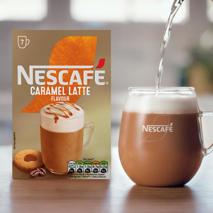 NESCAFÉ Caramel Latte Instant Coffee 7 x 17g Sachets