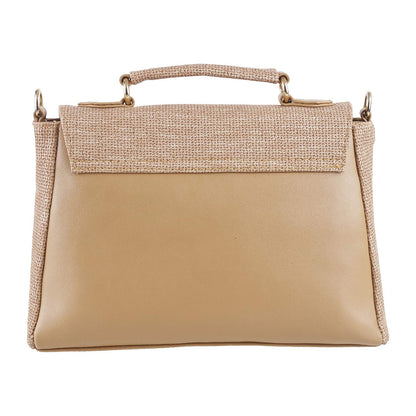 Metro Womens Synthetic Beige Flap Over Sling (One Size)