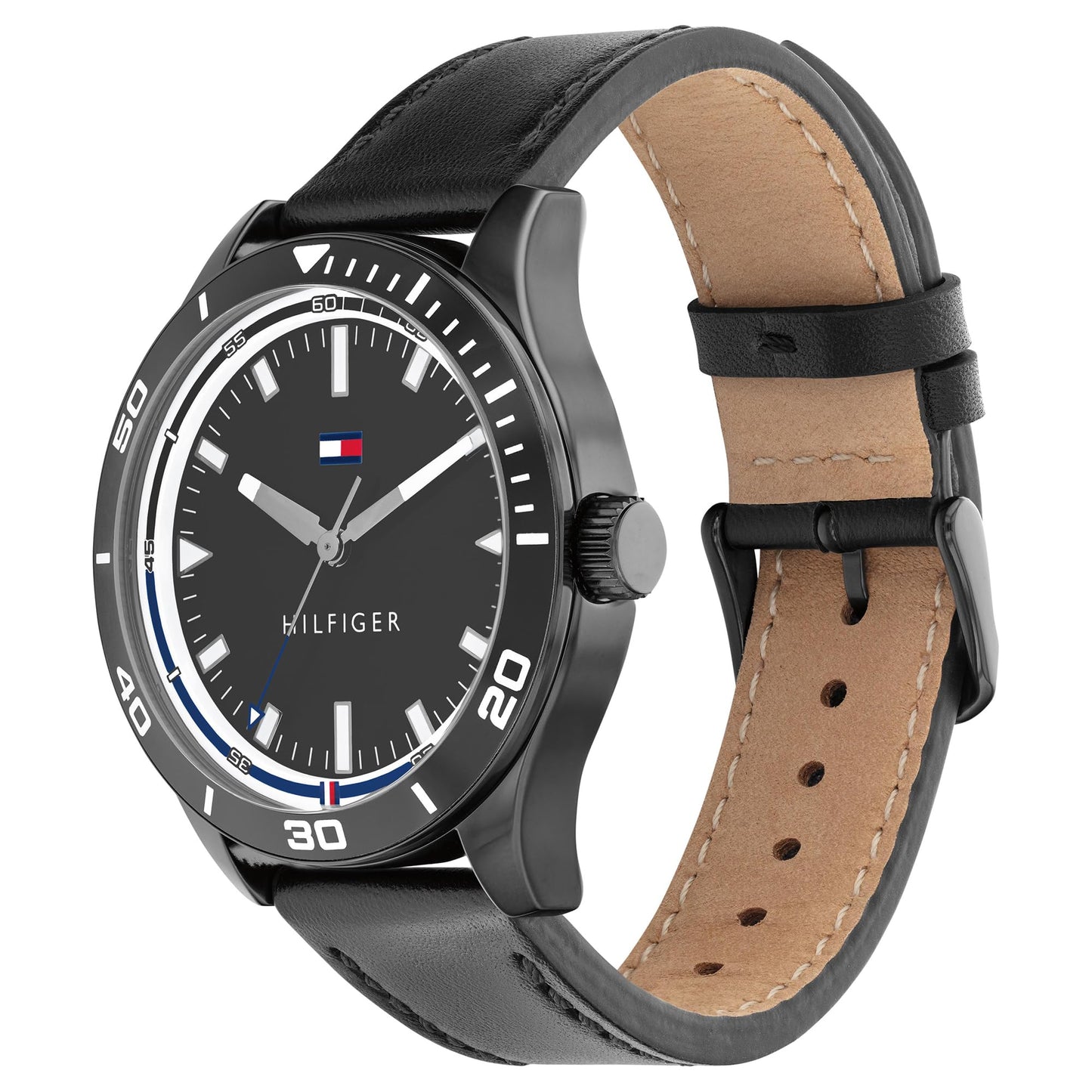 Tommy Hilfiger Macy's Essentials Black Dial Analog Watch for Men -TH1791819W, Band: Black