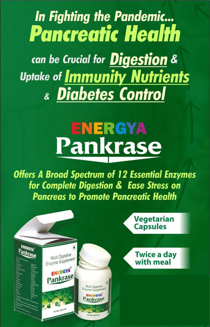 PANKRASE Multidigestive Enzyme Supplement | 12 Broad Spectrum Enzymes for Digestive Health | Relieves Gas & Bloating | Supports Nutrient Absorption & IBS Symptoms | 30 Caps