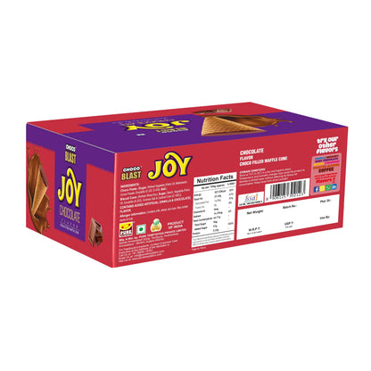 Pure Temptation Chocoblast Waffle Cones [24 Pieces Chocolate Box] Snacks for Kids & Adults - Non-Meltable Chocolate Gift Pack - Individually Wrapped Chocolate-Filled Waffle Cone Bites