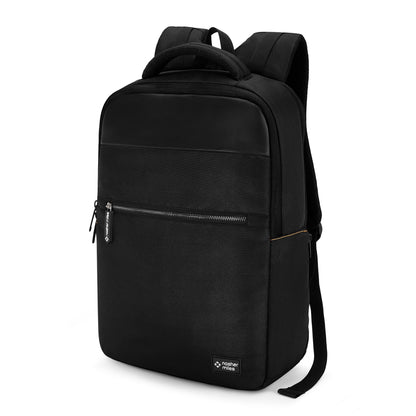 Nasher Miles Traverse Corporate Backpack | Premium Polyester & PU Laptop Backpack 24L | Ideal for Office, College, School & Travel | Men, Women, Boys, Girls (Black)