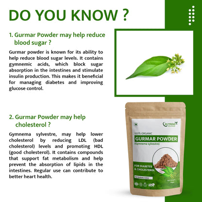 Nutridig Healthcare 100% Natural Gurmar Powder, 100gm | Cleanses Liver & Managed Blood Sugar Level | | For Blood Sugar Level Management & Diabetes Care