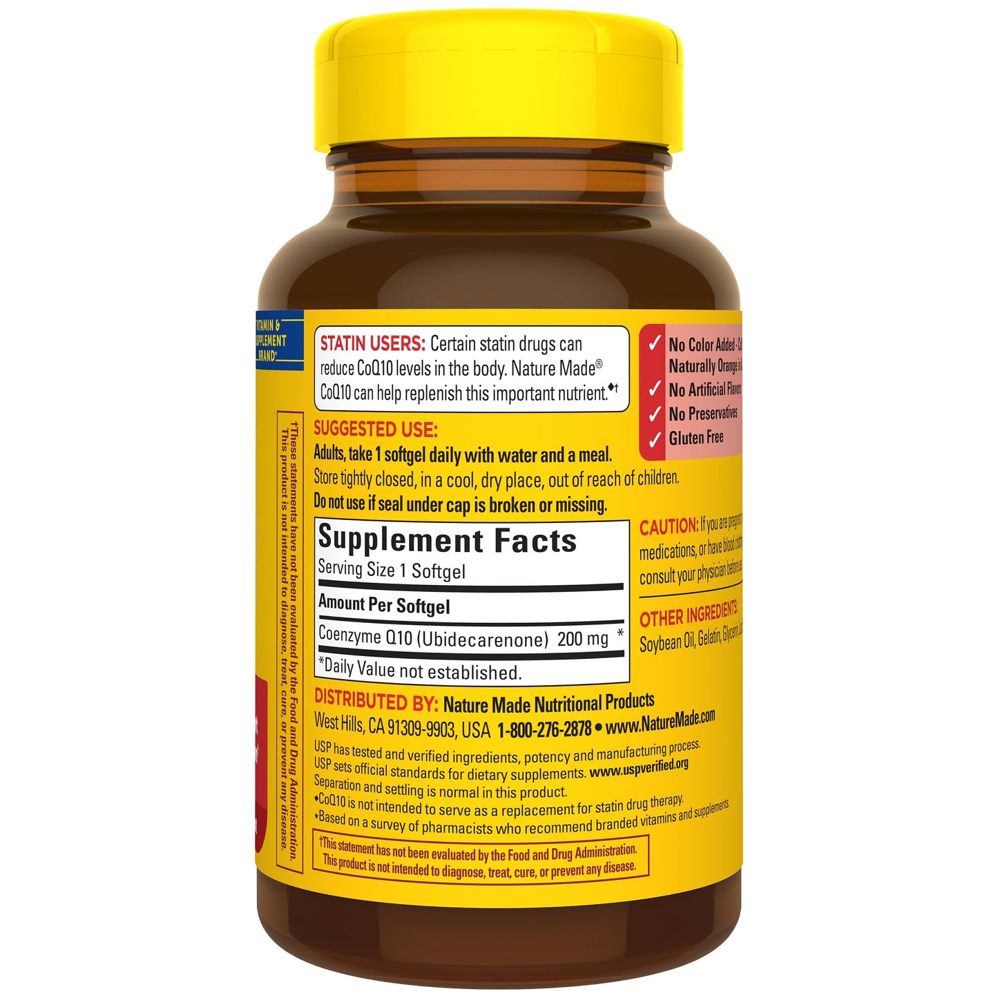 Nature Made CoQ10 (Coenzyme Q 10) Softgel, 105 count : 105 count