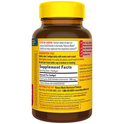 Nature Made CoQ10 (Coenzyme Q 10) Softgel, 105 count : 105 count