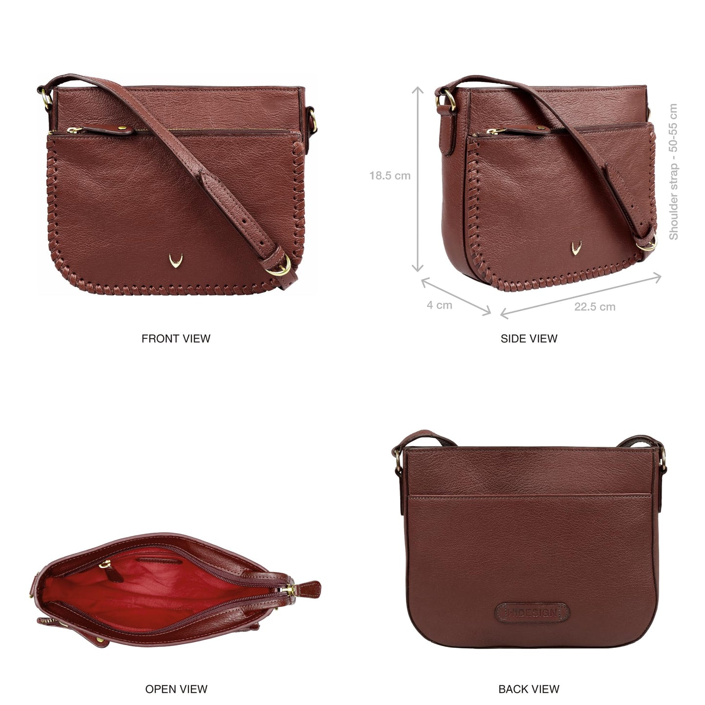 Hidesign Women Sling Bag (Red)